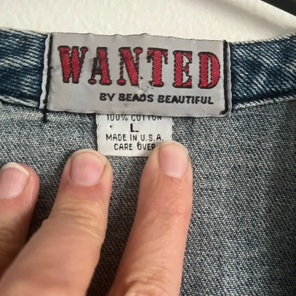 Wanted Blue Denim Jacket - Picture 2 of 2